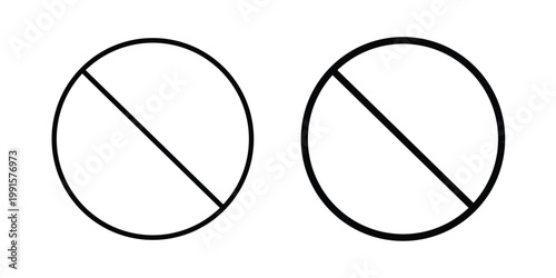 Blocked icon vector design Illustration pack for apps.