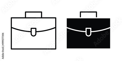 Briefcase icon vector design Illustration pack for apps.