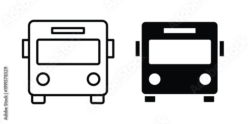 Bus icon vector design Illustration pack for apps.