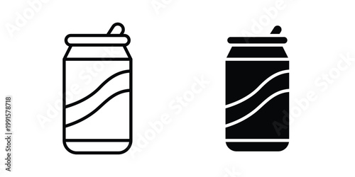 Can icon vector design Illustration pack for apps.