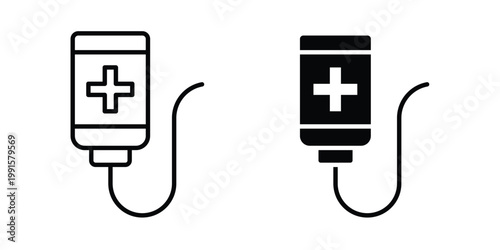 Chemotherapy icon vector design Illustration pack for apps.