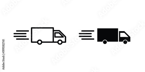 Delivery icon vector design Illustration pack for apps.