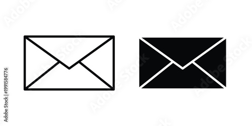 Email icon vector design Illustration pack for apps.