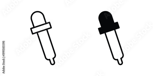 Eye dropper icon vector design Illustration pack for apps.