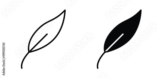 Feather icon vector design Illustration pack for apps.