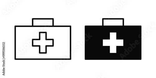 First aid icon vector design Illustration pack for apps.