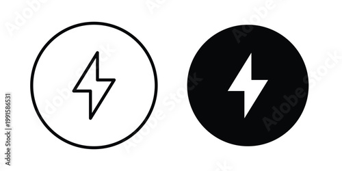 Flash icon vector design Illustration pack for apps.