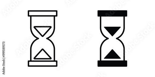 Hourglass icon vector design Illustration pack for apps.