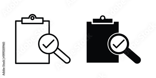 Inspection icon vector design Illustration pack for apps.