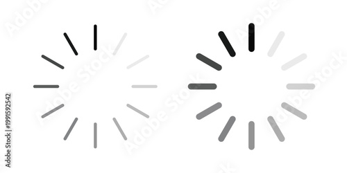 Loading icon vector design Illustration pack for apps.