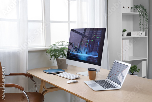 Data scientist's workplace ...