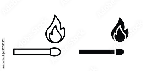 Matches icon vector design Illustration pack for apps.