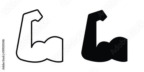 Muscle icon vector design Illustration pack for apps.