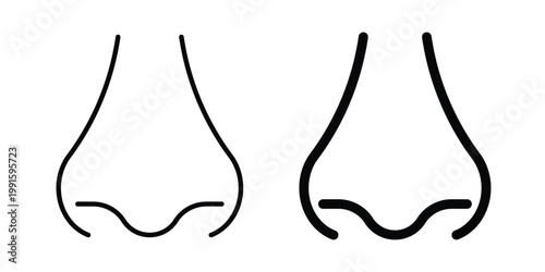 Nose icon vector design Illustration pack for apps.