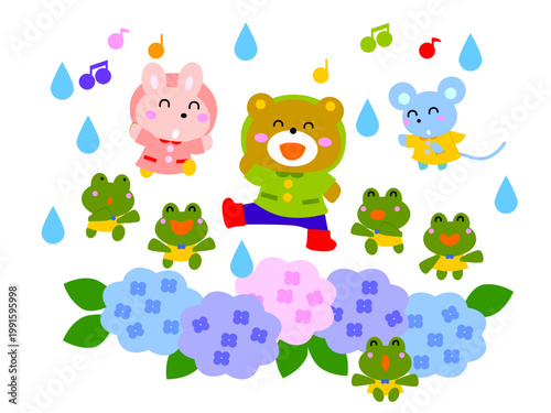 カエルと動物たち