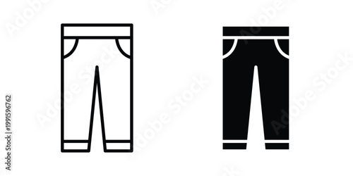 Pants icon vector design Illustration pack for apps.