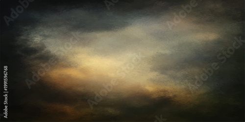 Atmospheric cloudscape with dramatic light and textures. Capturing the intensity of a storm with abstract, artistic qualities.