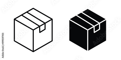 Parcel icon vector design Illustration pack for apps.