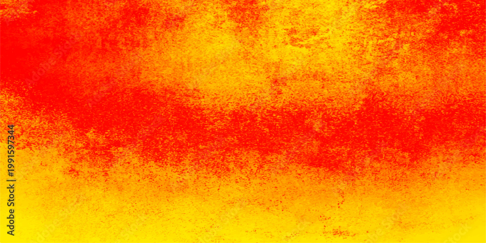 Fototapeta premium Vibrant watercolor textured abstract, bursting with fiery reds and warm yellows, creating a dynamic backdrop that captures the intensity of emotions.
