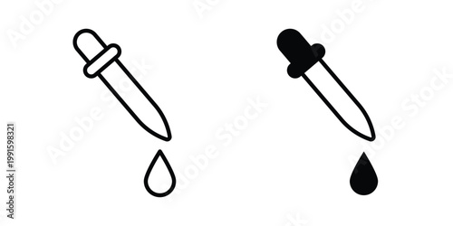 Pipette icon vector design Illustration pack for apps.