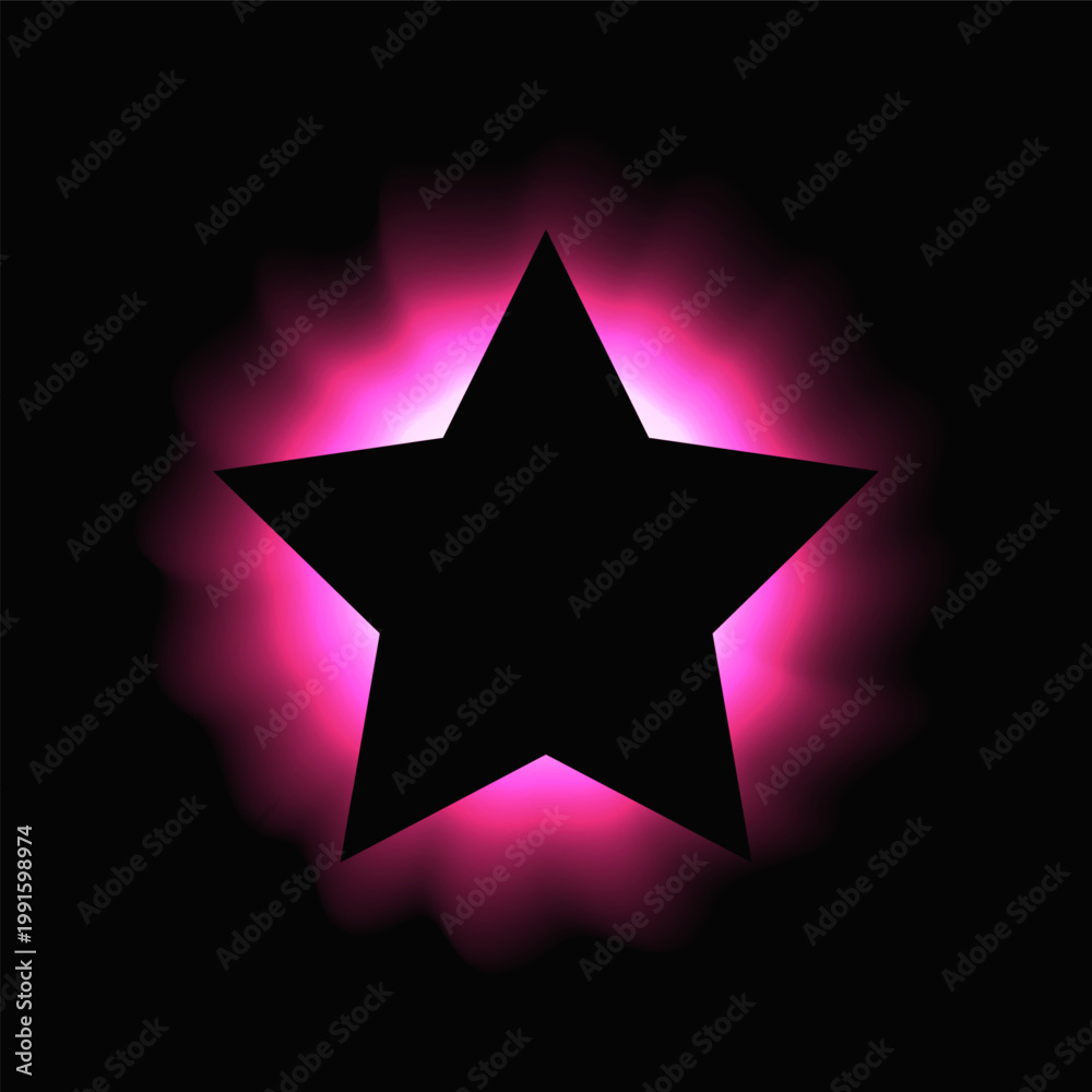 Obraz premium Star illuminate light frame
