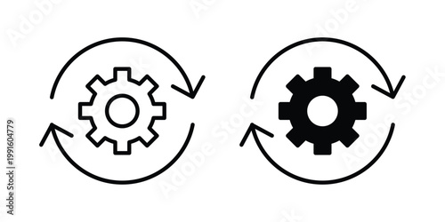 System update icon vector design Illustration pack for apps.