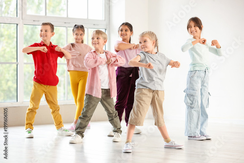 Group of cute little childr...