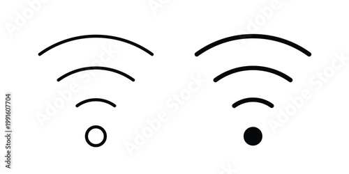 Wifi Signal icon vector design Illustration pack for apps.