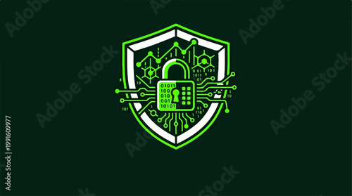 Digital Security Shield - Protecting Data with Advanced Encryption.
