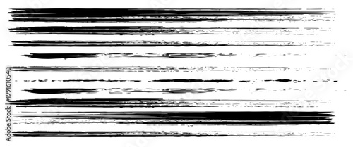 Beautiful Brushes vector collection. Grunge Elements - Brush strokes, ink paint brushes, grunge lines. Rectangle text box for social media and network. vector