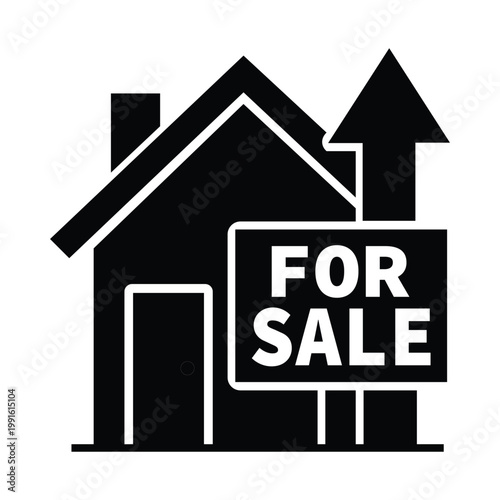 Photos House for sale sign icon