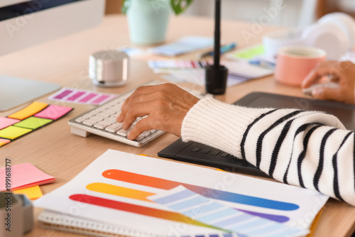 Female interior designer's ...