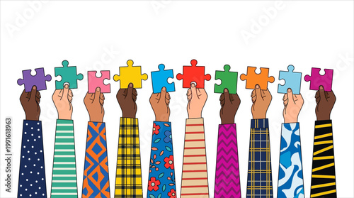 Illustrations of stick figures expressing joy and success