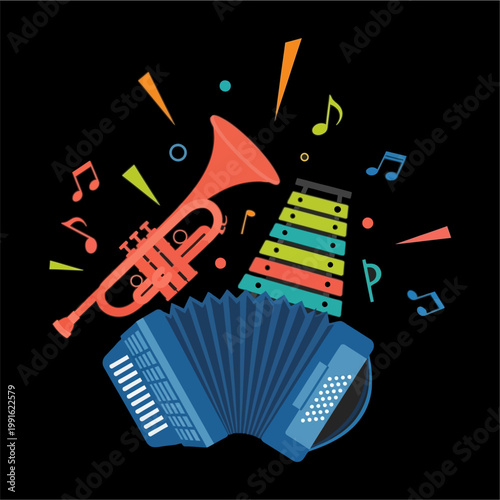 Musicians performing at an international jazz festival on a stage at night