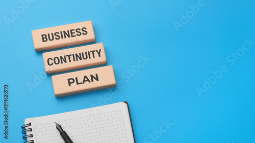 Business continuity plan risk management and recovery concept