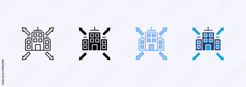 Foto Urban Icon Set Multistyle Various Collection Element For Design