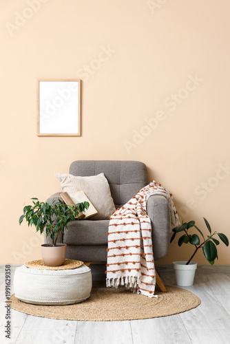 Cozy modern living room int...