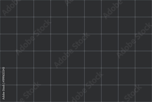 Natural grid tile seamless pattern. Minimalist design. Vector. Black colour square shapes.
