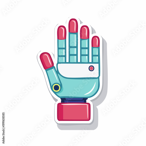 Stylized Robotic Hand Icon