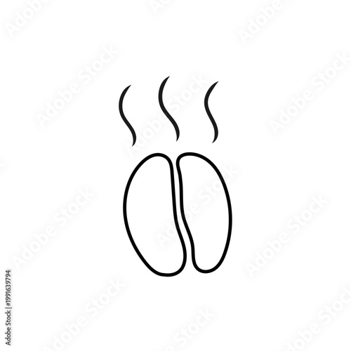  コーヒー豆の焙煎アイコン