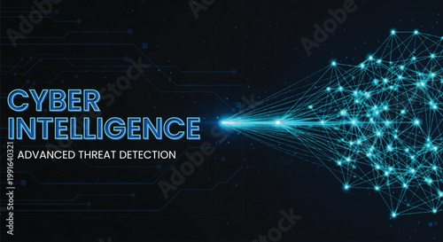 Cyber Intelligence Advanced Threat Detection Vector Background