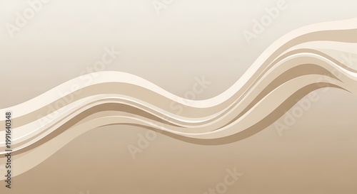 abstract beige wavy layered background texture