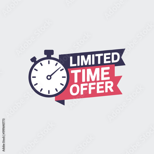 limited time offer tag vector