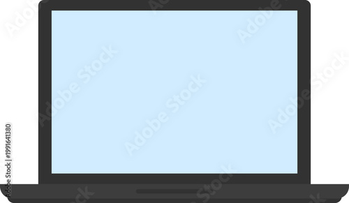 Black laptop illustration