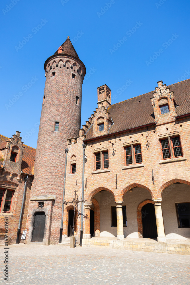Fototapeta premium Gruuthuse Museum or Gruuthuse Palace in Bruges city, Belgium