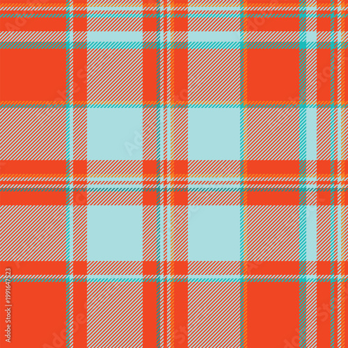 Festive plaid pattern created for Thanksgiving labels. Tartan designs add tradition to aging details. Vector precision ensures clarity.