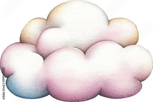 Pastel colored cotton candy closeup.