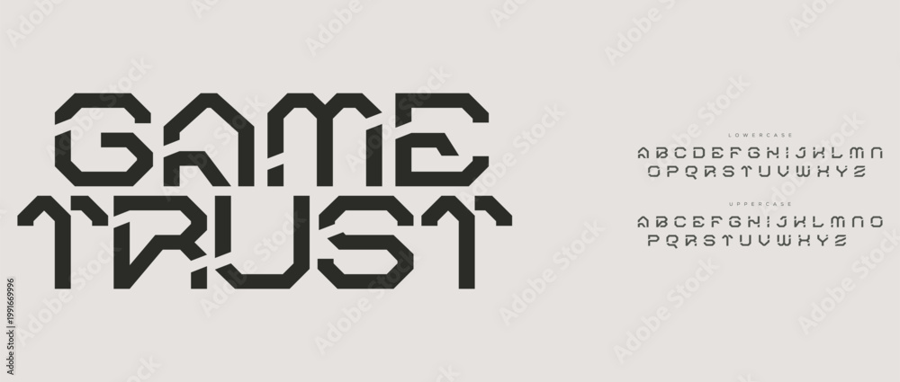 Fototapeta premium A modern logo design for a gaming company called Game Trust