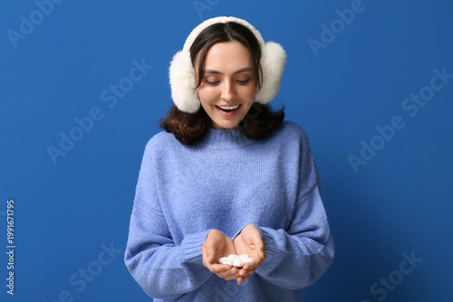Beautiful young woman with ...