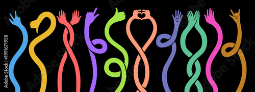 Cartoon flexible long arm